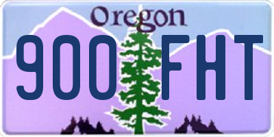 OR license plate 900FHT