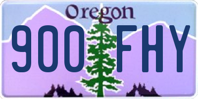 OR license plate 900FHY