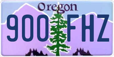 OR license plate 900FHZ