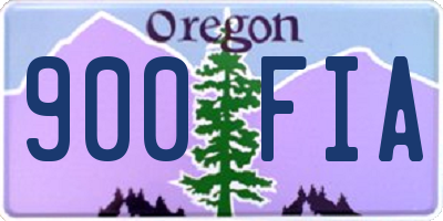 OR license plate 900FIA