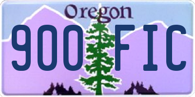 OR license plate 900FIC