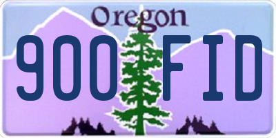 OR license plate 900FID