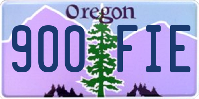 OR license plate 900FIE
