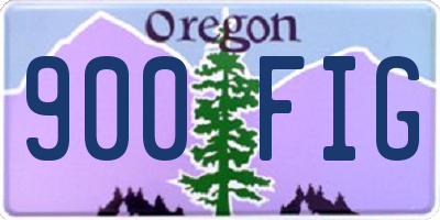 OR license plate 900FIG