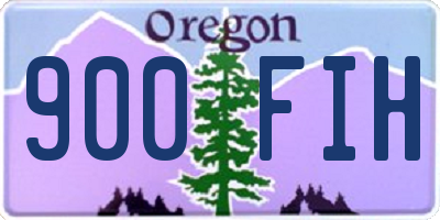 OR license plate 900FIH