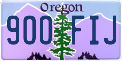 OR license plate 900FIJ