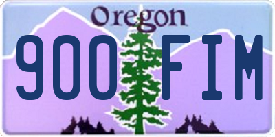 OR license plate 900FIM