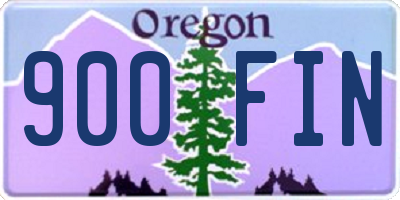OR license plate 900FIN