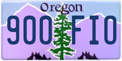 OR license plate 900FIO