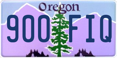 OR license plate 900FIQ