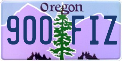 OR license plate 900FIZ