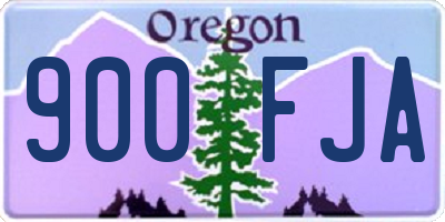 OR license plate 900FJA