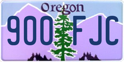 OR license plate 900FJC