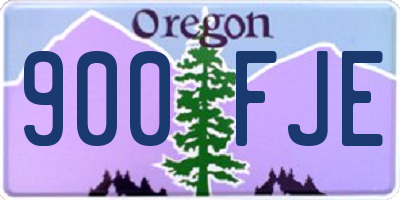 OR license plate 900FJE