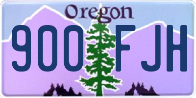 OR license plate 900FJH