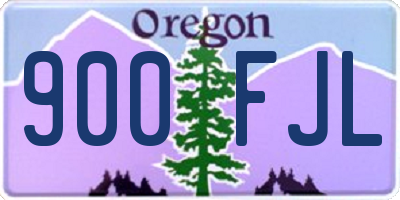 OR license plate 900FJL