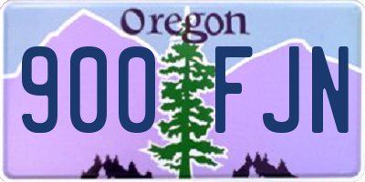 OR license plate 900FJN