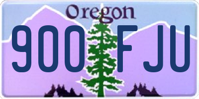 OR license plate 900FJU