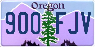 OR license plate 900FJV