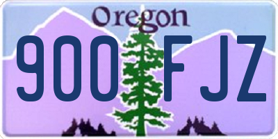 OR license plate 900FJZ
