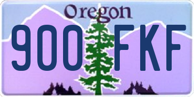 OR license plate 900FKF