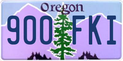 OR license plate 900FKI