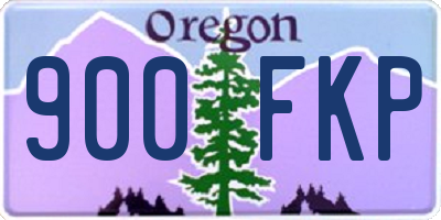 OR license plate 900FKP