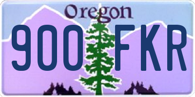 OR license plate 900FKR
