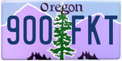 OR license plate 900FKT