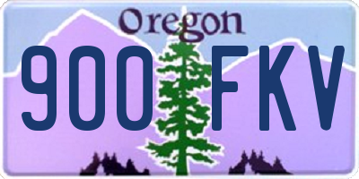 OR license plate 900FKV