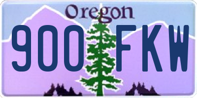 OR license plate 900FKW