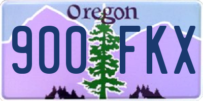 OR license plate 900FKX