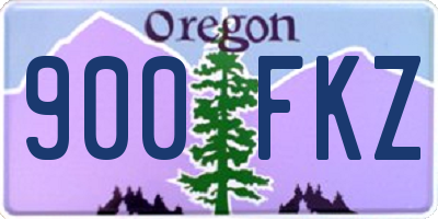 OR license plate 900FKZ