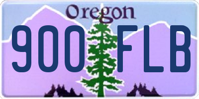 OR license plate 900FLB