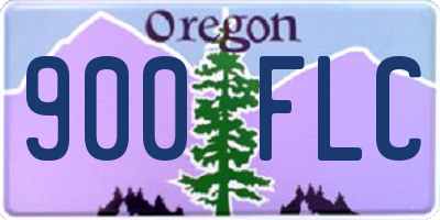 OR license plate 900FLC