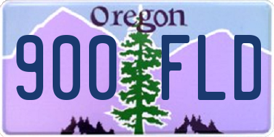 OR license plate 900FLD
