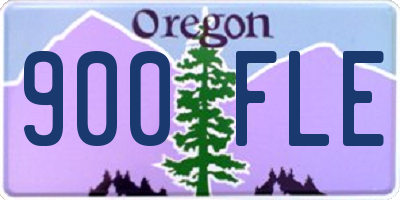 OR license plate 900FLE
