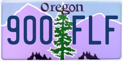 OR license plate 900FLF