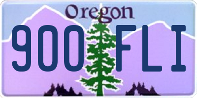 OR license plate 900FLI