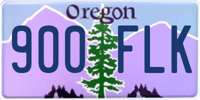 OR license plate 900FLK