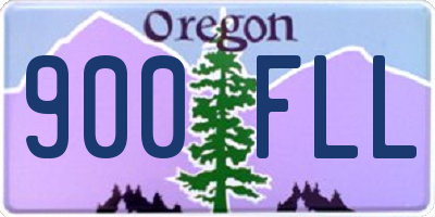 OR license plate 900FLL