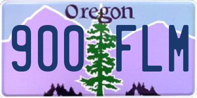 OR license plate 900FLM