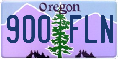 OR license plate 900FLN