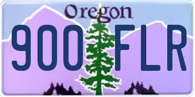 OR license plate 900FLR