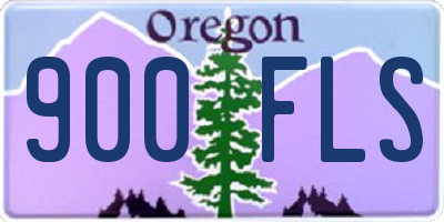 OR license plate 900FLS