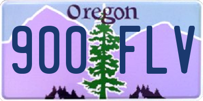 OR license plate 900FLV