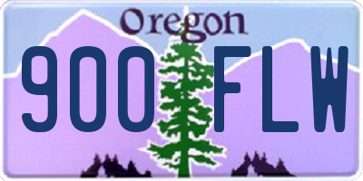 OR license plate 900FLW