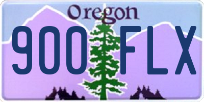OR license plate 900FLX