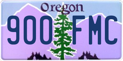 OR license plate 900FMC