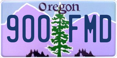 OR license plate 900FMD